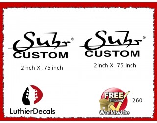 Suhr Custom Guitar Decal 260